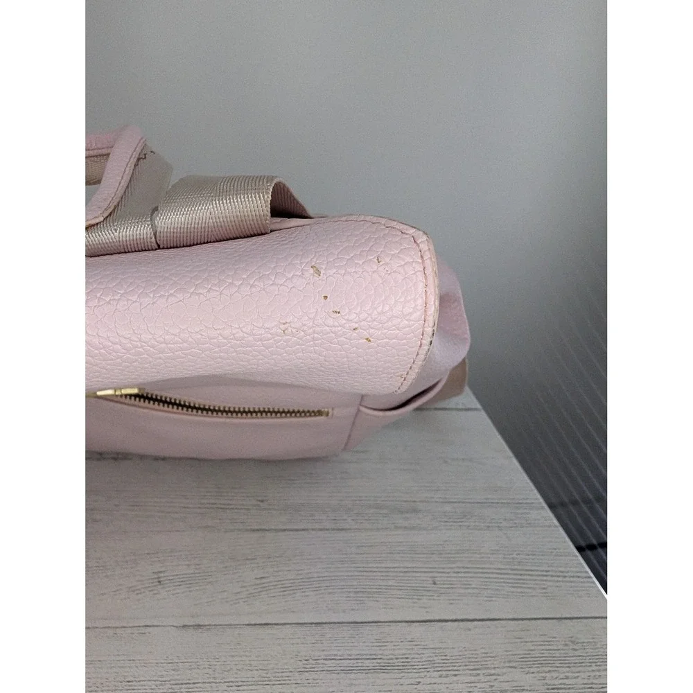 Freshly Picked Classic Diaper Bag Backpack Blush Pink Vegan Leather GoldHardware